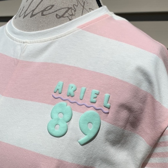 HER universe disney the little mermaid 30th anniversary striped twist front top - Picture 5 of 15